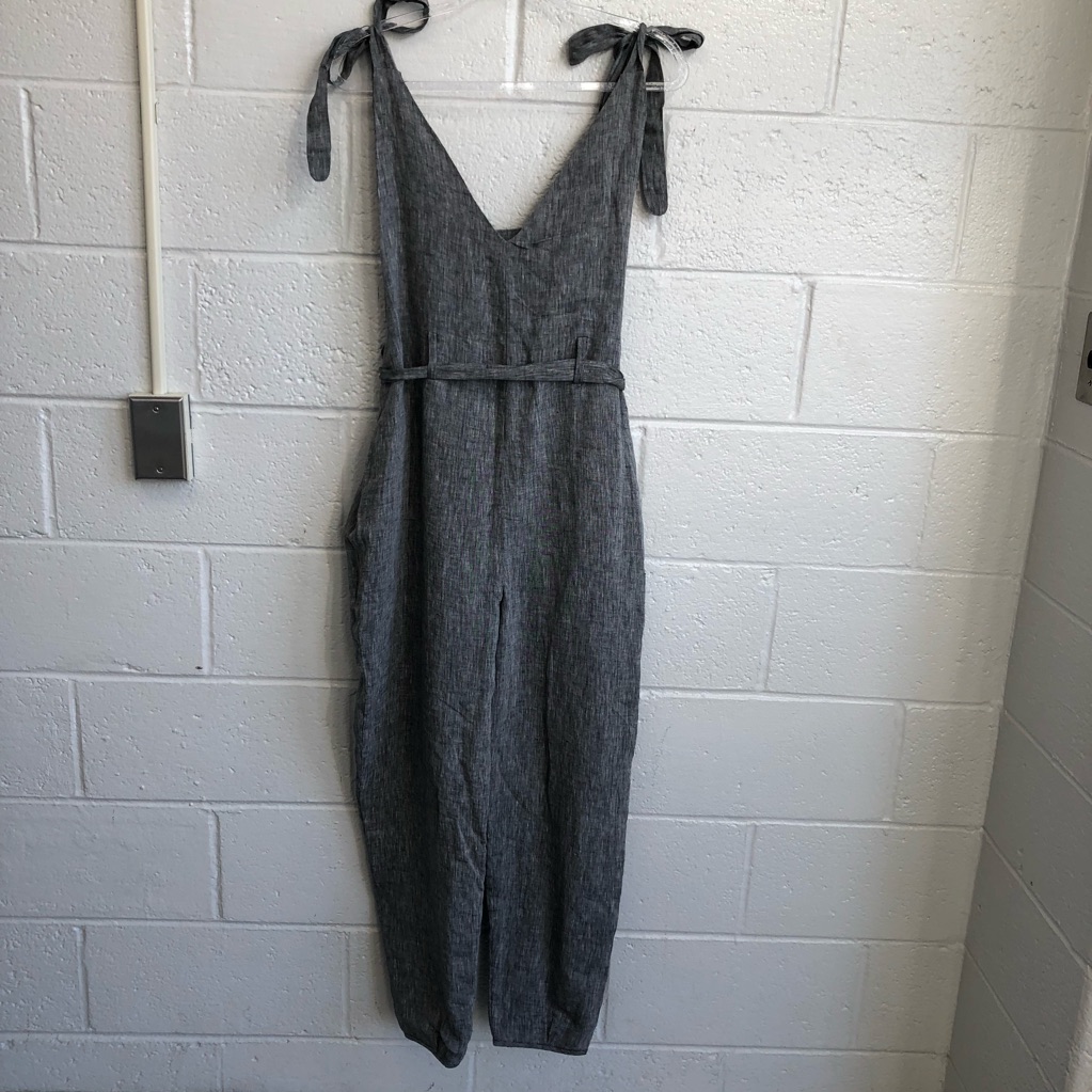 Innika Choo Gray Fava Rutfrend Linen Overalls Sz. 3 (Us-L) Nwt — image 8 of 8